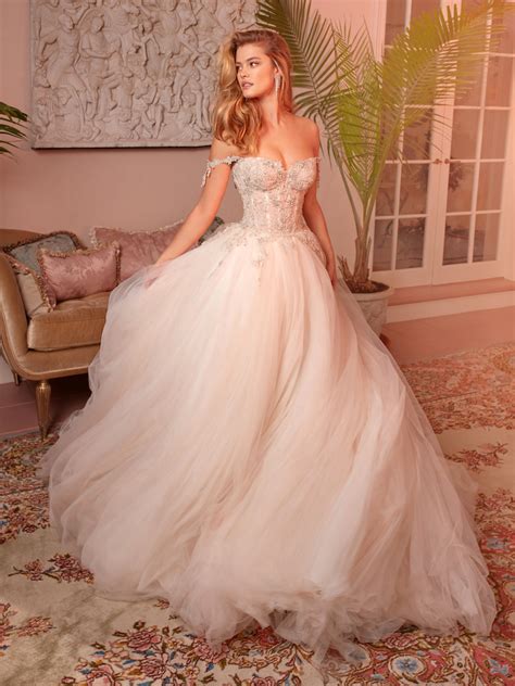| skip to page navigation. Think Pink: Our 8 Favorite Blush Wedding Dresses - Galia Lahav