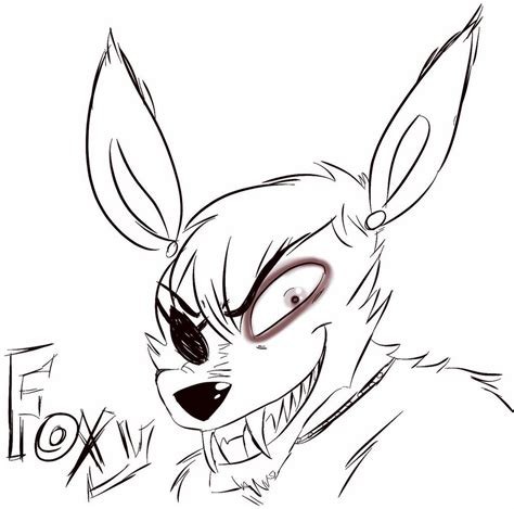 Cute F Naf Foxy Coloring Page Coloring Pages
