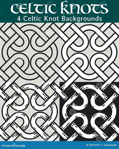 Celtic Knot Backgrounds Stock Vector Illustration Of Ornament 204791297