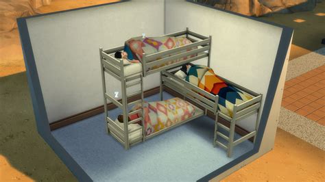 Functional Bunk Beds For The Ts4 By Necrodog You Can Stack The Bunk