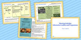 ks blank leaflet template writing activity teacher