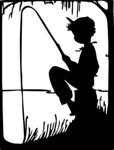 Download little boy silhouette | boy fishing silhouette here is a ...
