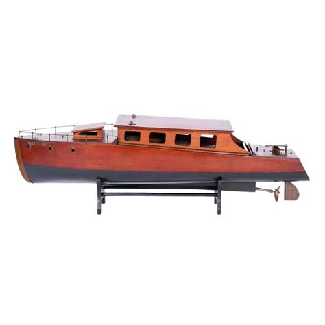 Antique Large Oakwood Model Sailboat Ship Boat On Base Stand For Sale