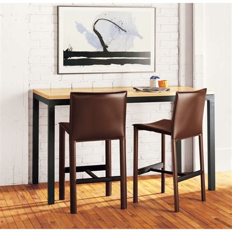 Room And Board Modern Parsons Counter Table W Leg 15 In Black