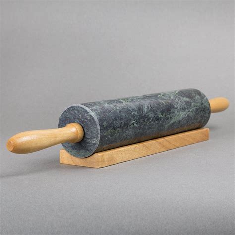 Creative Home 18 L Deluxe Natural Gray Marble Stone Rolling Pin With