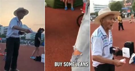 Chinese Grandpa Offers Teen Money To Buy Clothes After Seeing Her