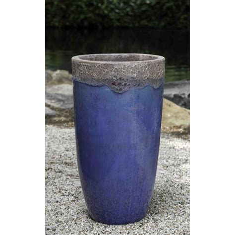 Ixtapa Planter Blue Ceramic Extra Tall Kinsey Garden Decor