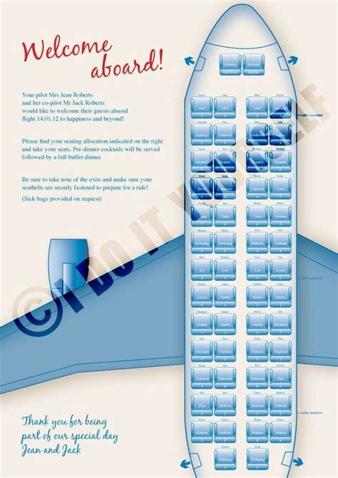 Picture Of Airplane Seating Chart