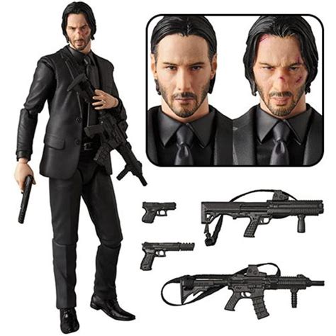 View information about the john wick item in locker. John Wick MAFEX Action Figure - Entertainment Earth