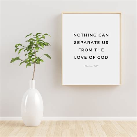 Nothing Can Separate Us From The Love Of God Romans 839 Etsy