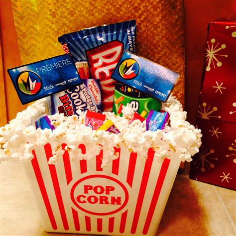 Movie T Basket Popcorn Bucket With Popcorn Hot Glued Around It Add