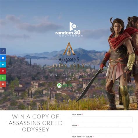Win 1 Of 5 Xb1 Copies Of Assassins Creed Odyssey From Grant