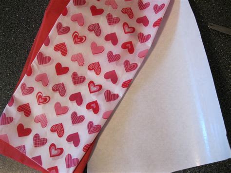 Be Mine Valentine Tissue Paper Card Tutorial Peek A Boo Pages
