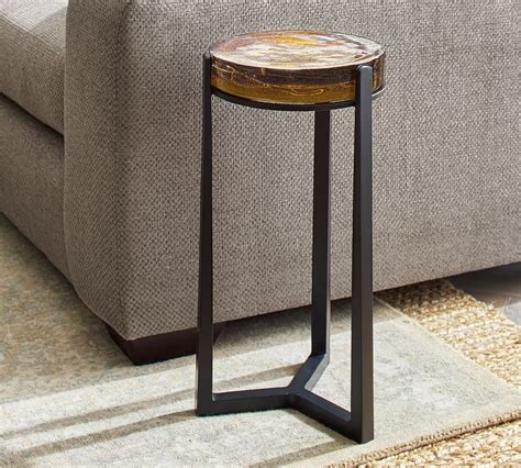 4.5 out of 5 stars. Cori 10" Round Recycled Glass Accent Table | Pottery Barn ...