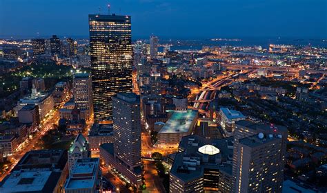 Download Light Night Cityscape Town Massachusetts Usa Man Made Boston