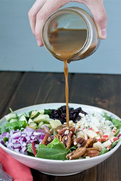 Kraft balsamic vinaigrette lite dressing brings you a crisp and refreshing dressing to satisfy your cravings includes a hint of garlic and a satisfying kick of mustard. Harvest Salad with Creamy Pumpkin Balsamic Vinaigrette ...