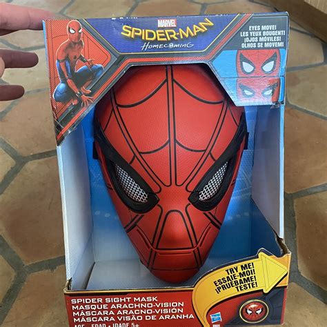 Hasbro Spiderman Homecoming Spider Sight Mask Moving Eyes Brand New