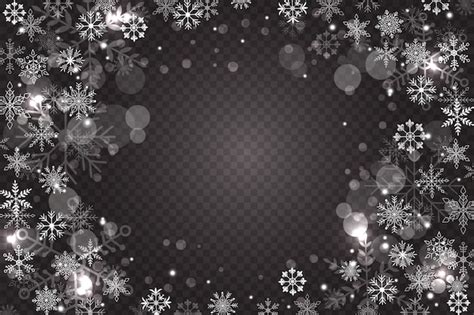 Free Vector Snowflake Overlay Background