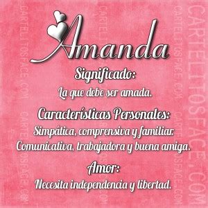 Significado Del Nombre Amanda Im Genes Con Frases Para Compartir En