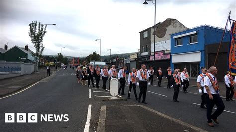 twelfth of july parades take place across northern ireland bbc news