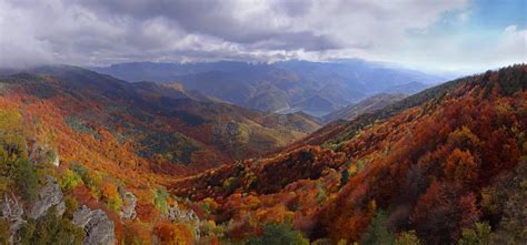 Autumn Mountain Panoramic View Stock Image Image Of Environment