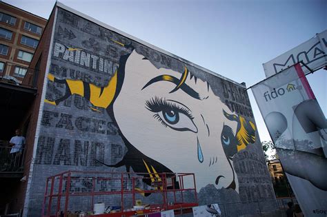 Mural Festival Looking Back By Dface In Montreal Streetartnews