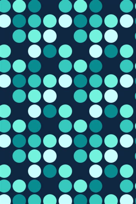 Aqua Polka Dot Wallpaper