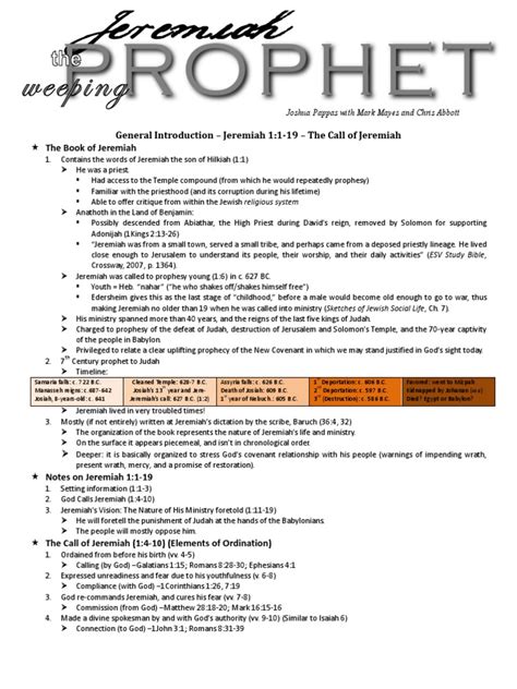 Outline Weeping Jeremiah Lamentations All Pdf Jeremiah Hebrew