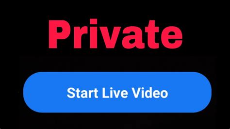 How To Start Private Live Stream Only Me In Facebook Live Youtube