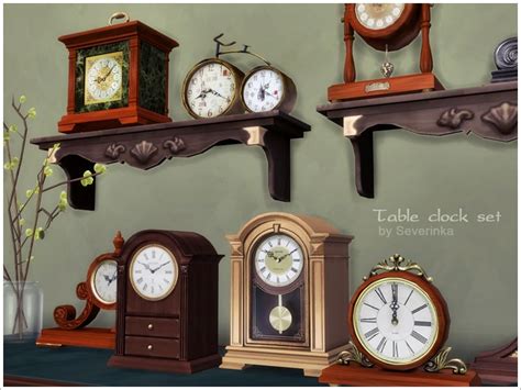 Sims 4 Ccs The Best Table Classic Clocks By Severinka