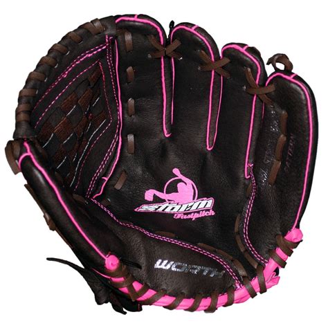 Worth Storm Stm110brp 11 Brown Youth Girls Fastpitch Softball Glove