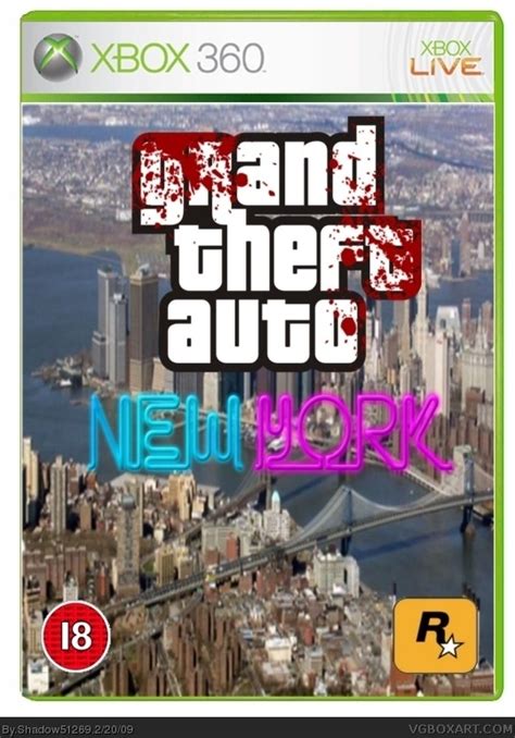 Grand Theft Auto New York Xbox 360 Box Art Cover By Shadow51269