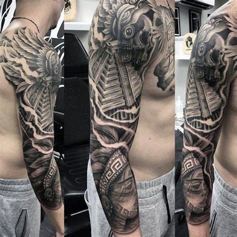 aztec tattoo mexican men aztec tattoo mexican arm tattoos for guys aztec tattoo full