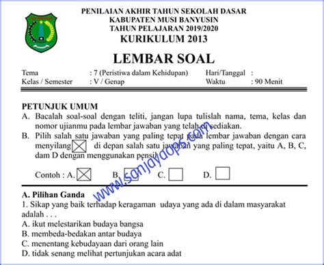 33 Contoh Soal Pat Kelas 7 Bahasa Inggris Beserta Kunci Jawaban Background