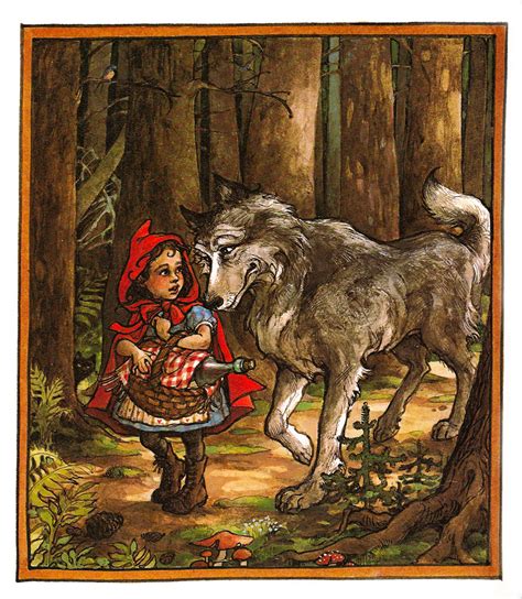 A lot of animals live in the forest, and a wolf lives there too! The Art of Children's Picture Books: Little Red Riding ...