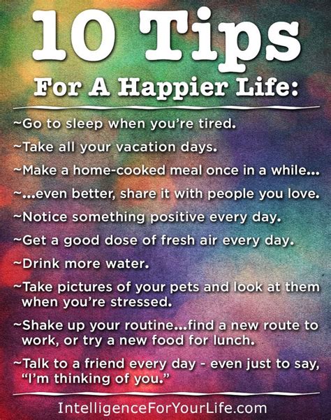 10 Tips For A Happier Life 10tips Happylife Happy Ifyl Pinned With