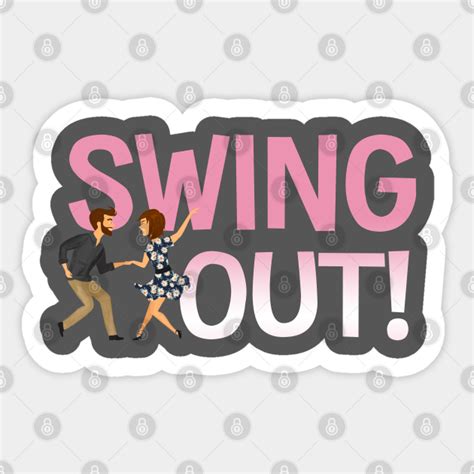 Swing Dancing Swing Out Swing Dancing Autocollant Teepublic Fr