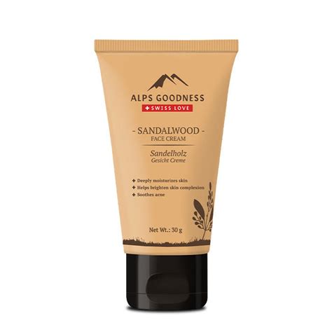 Alps Goodness Sandalwood Face Cream 30g Moisturizer For Face Sand