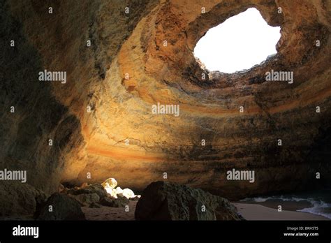 Rock Cave Near Benagil Algarve Coast Of Portugal Stock Photo Alamy