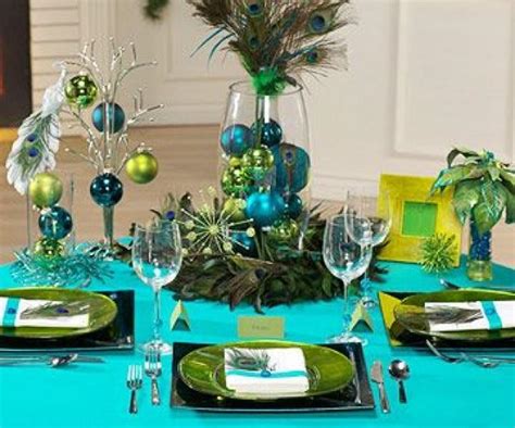 Add to favorites peacock themed baby/bridal shower, birthday favor, hs label sandinmyshoesdesigns 5 out of 5 stars (1,738) $ 10.00 free shipping. Peacock-Theme Christmas Table Decorating Ideas #2060175 ...