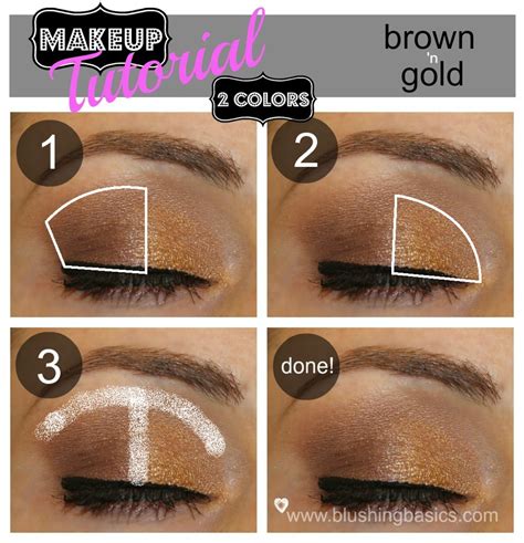 Basic Eyeshadow Tutorial For Beginners Use Two Colors Then Blend