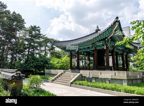 Bosingak Bell Pavilion In Front Of National Museum Of Korea In Seoul