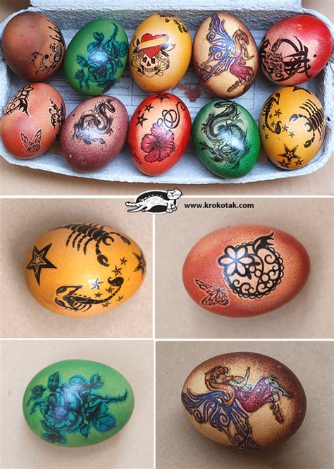 Krokotak Easter Eggs With Temporary Tattoos
