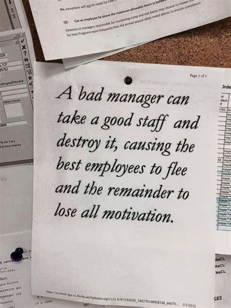 Leadrership Matters Bad Managers Bad Boss Quotes Employee Quotes