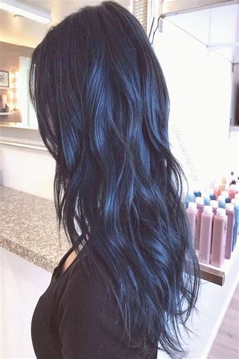 smokey blue hair rauchblaues haar cheveux bleu fumé cabello azul ahumado dark blue hair b in