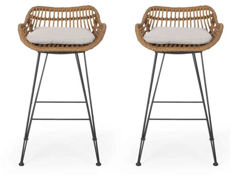 Wicker Counter Stools Counter Stools With Backs Rattan Bar Stools