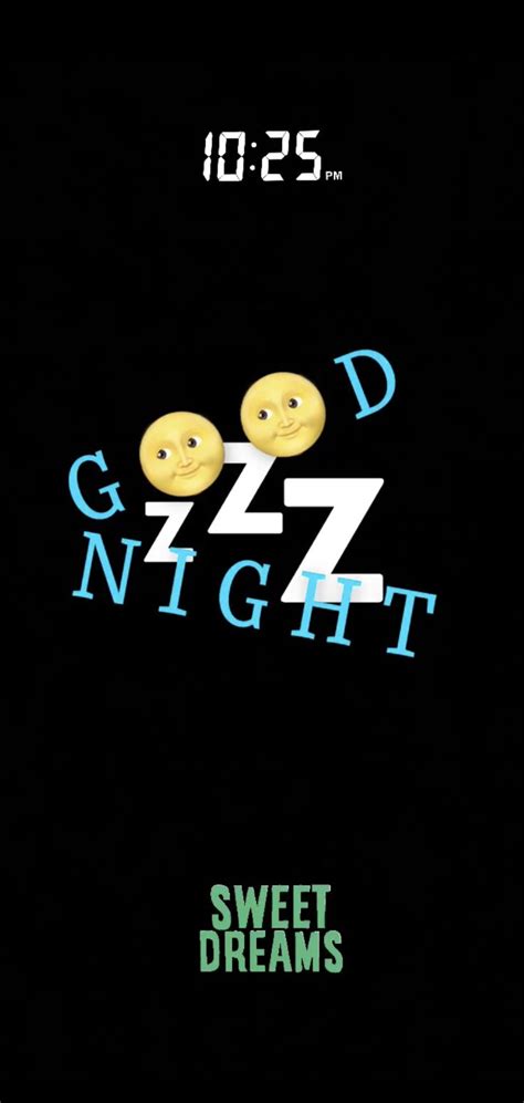An Alarm Clock With Two Smiley Faces And The Words Good Night On Its