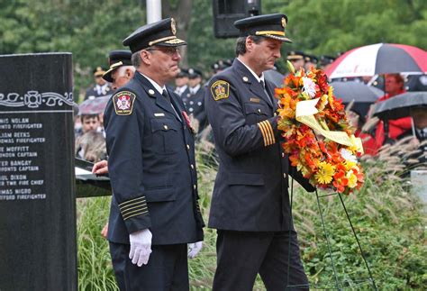 Fallen Firefighters Memorial Service Fire Fighting In Canada