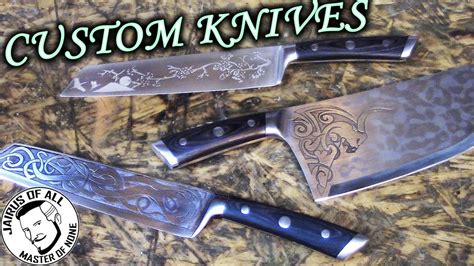 Custom Chef Knives How To Beautifully Etch Kitchen Cutlery Youtube