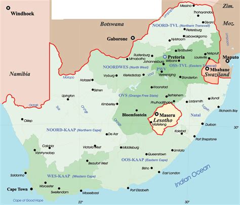 South Africa Political Map